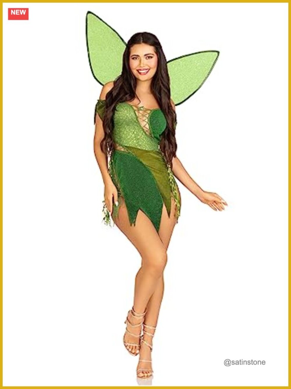 Forest Fairy Costume 3 PC with Shimmer Wings